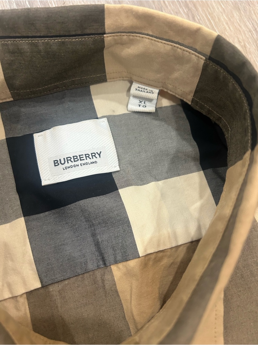 Burberry Brit Nova Check Plaid Button Down Shirt Mens XLarge - Picture 3 of 7